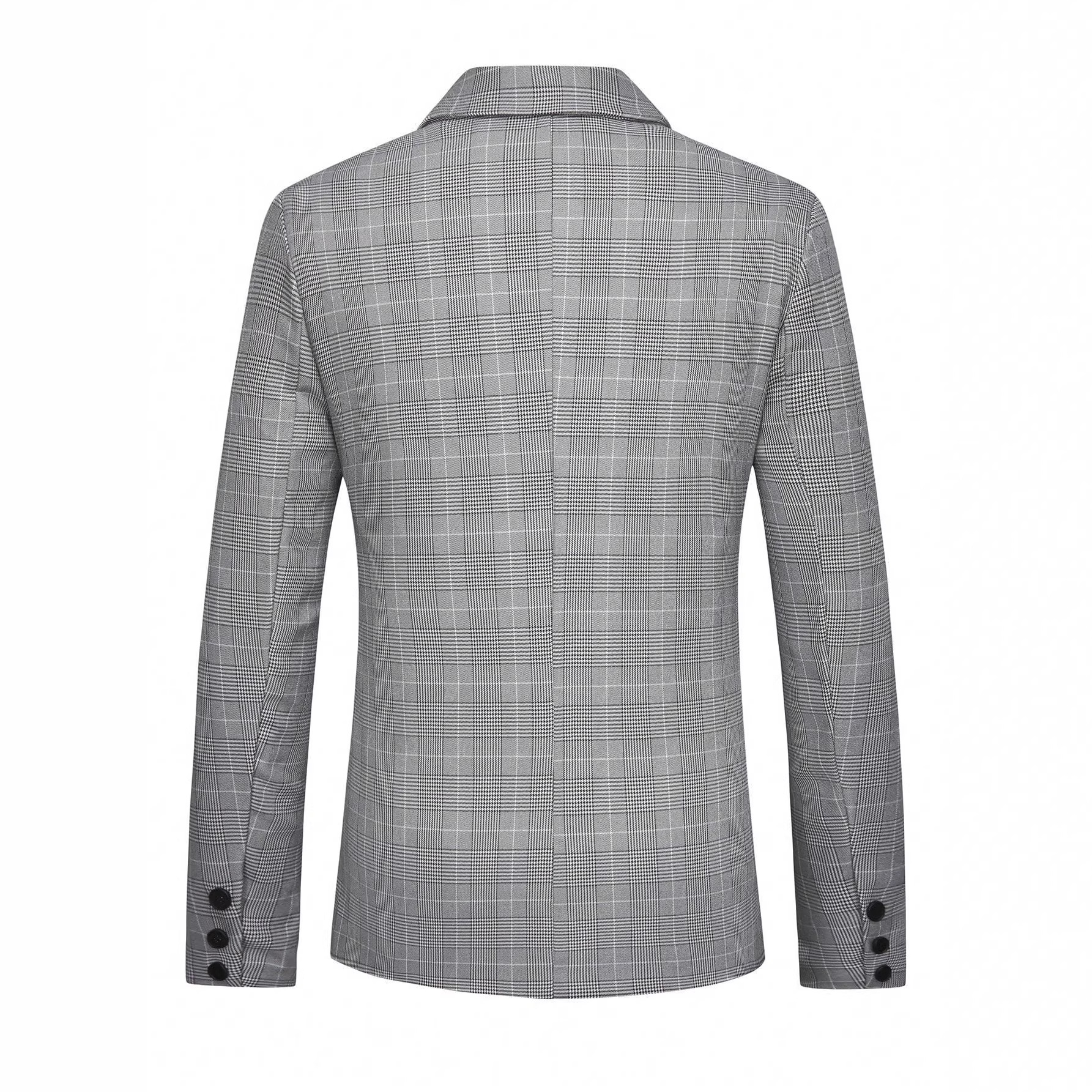 2026 Cross-Border European And American Suit Two-Button Plaid Notched Lapel Large Pocket Men's Blazer 250211_voghion.com