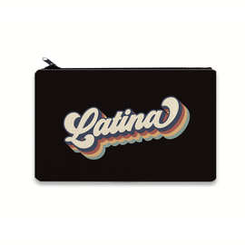 跨境款帆布笔袋批发,拉丁妇女复古化妆袋,可爱的旅行袋,零钱包