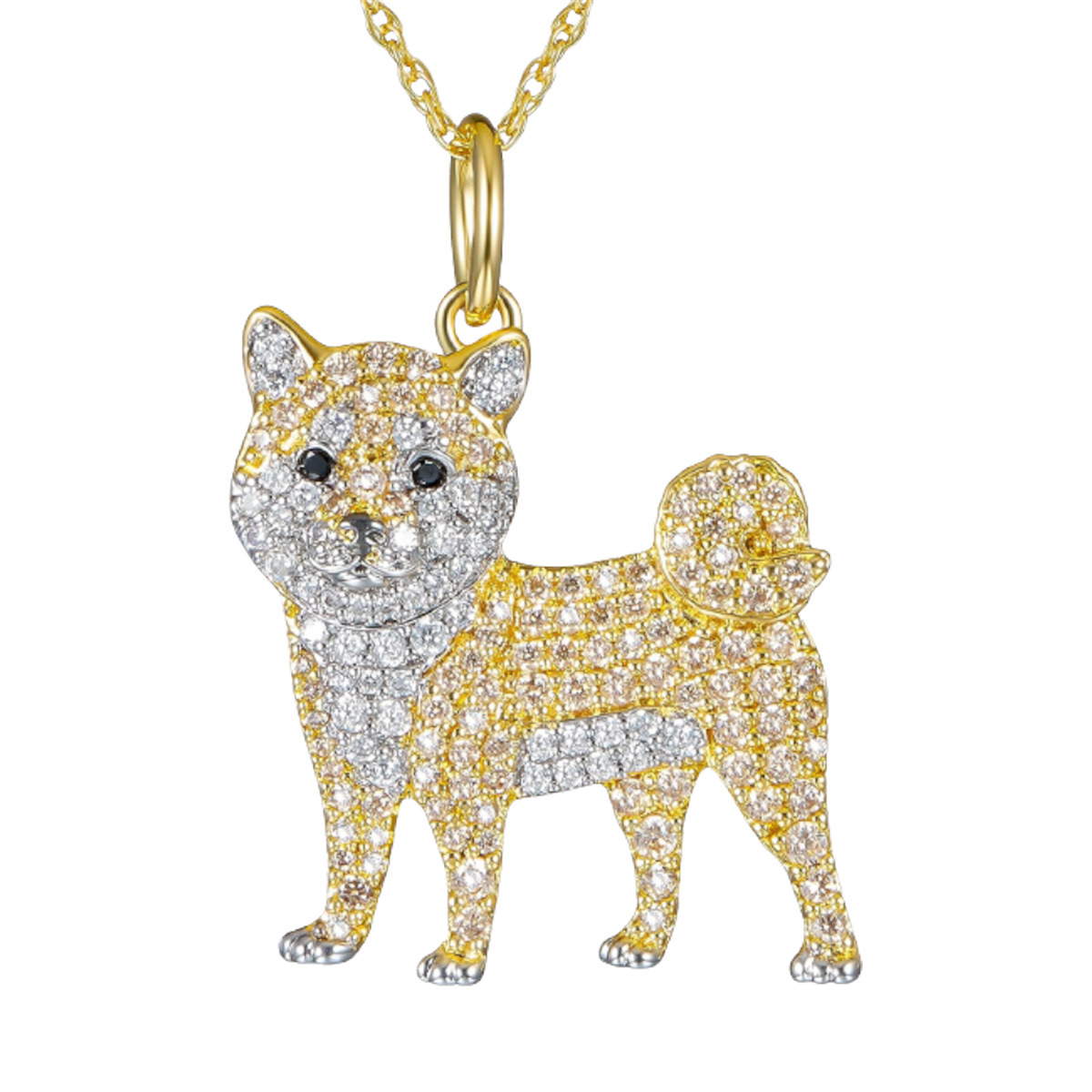 eco-friendly-zinc-alloy-die-cast-cartoon-puppy-cute-shiba-inu-pendant-necklace