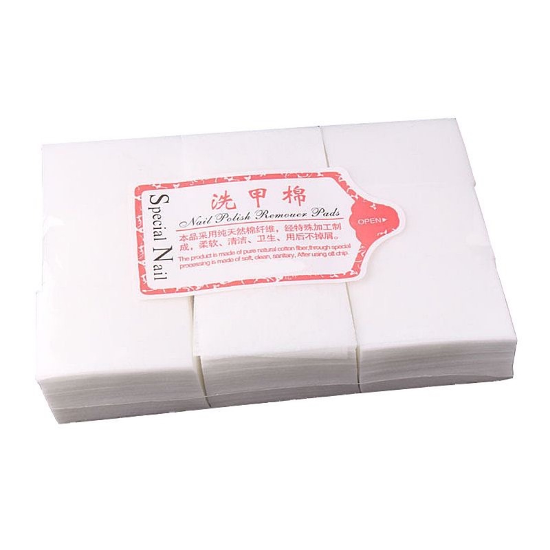 美甲饰品英文批发洗甲棉硬质不掉毛卸甲擦洗指甲油专用清洁棉片|undefined