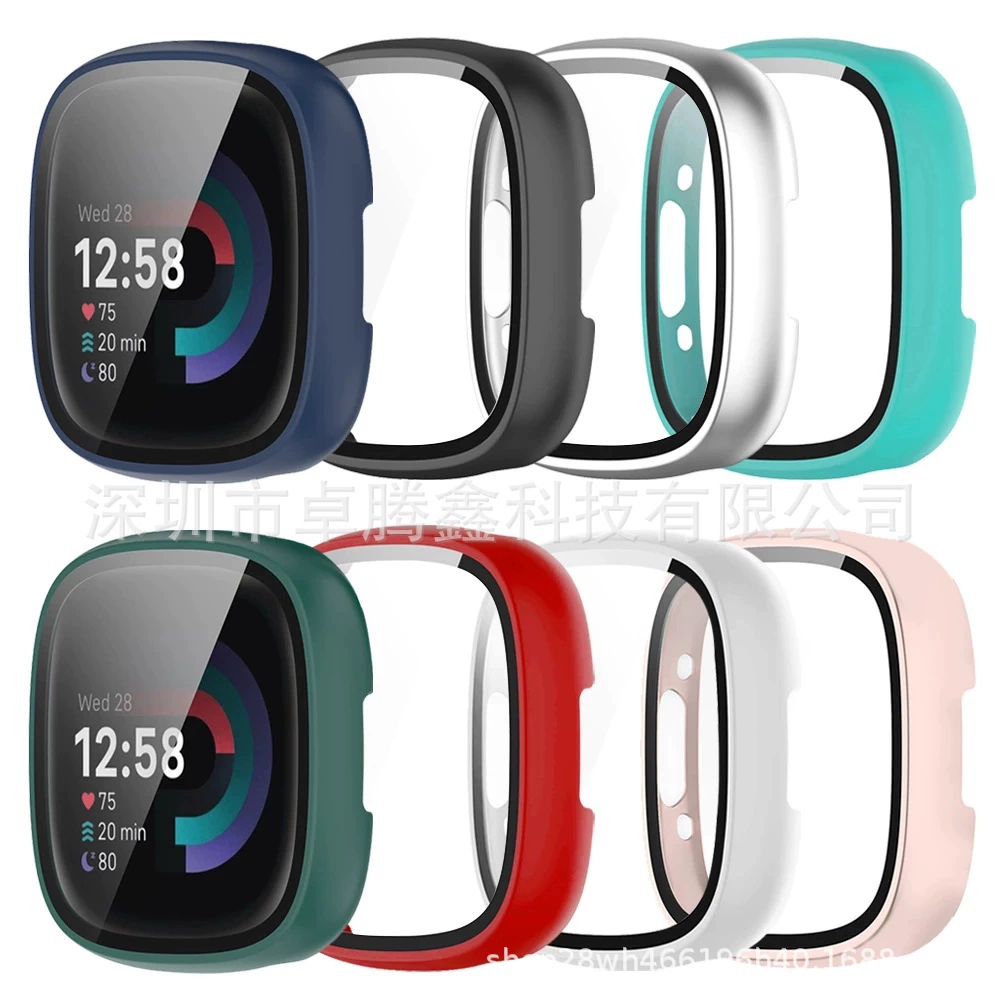 Подходит для Fitbit Versa 4 чехол Versa4/Sense2 комплект защитных держателей