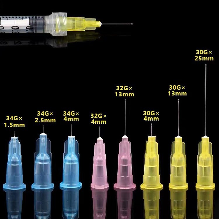 厂家OEM一次性使用点刺针美容微整水光针头30G*13mm显微针小针头