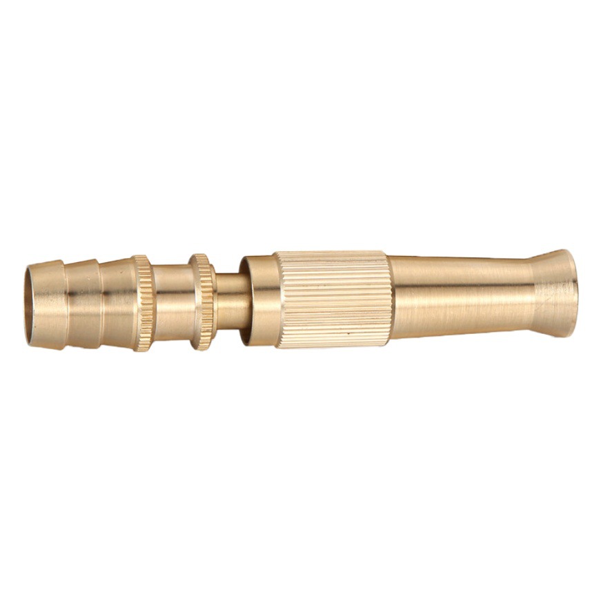 Tubería de agua SNJUE4 que conecta la PISTOLA DE PULVERIZACIÓN recta de cobre herramienta de lavado de coches de jardín enchufe directo PISTOLA DE PULVERIZACIÓN recta de cobre pistola de agua de lavado de coches
