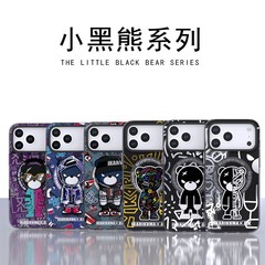 BK小黑熊适用iPhone17promax轻奢手机壳AI拍照按键16promax原创潮