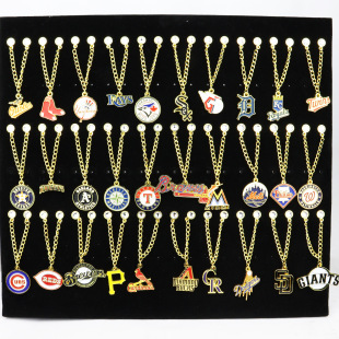 Cross-Border Direct Supply of Baseball Team Emblem Hat Decoration Hat Chain Metal Enamel Paint Badge Hat Needle in Stock