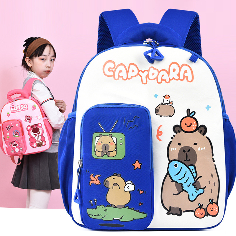 Mochila de dibujos animados para niños, nueva mochila de niñas de jardín de infantes, mochila transpirable para niños