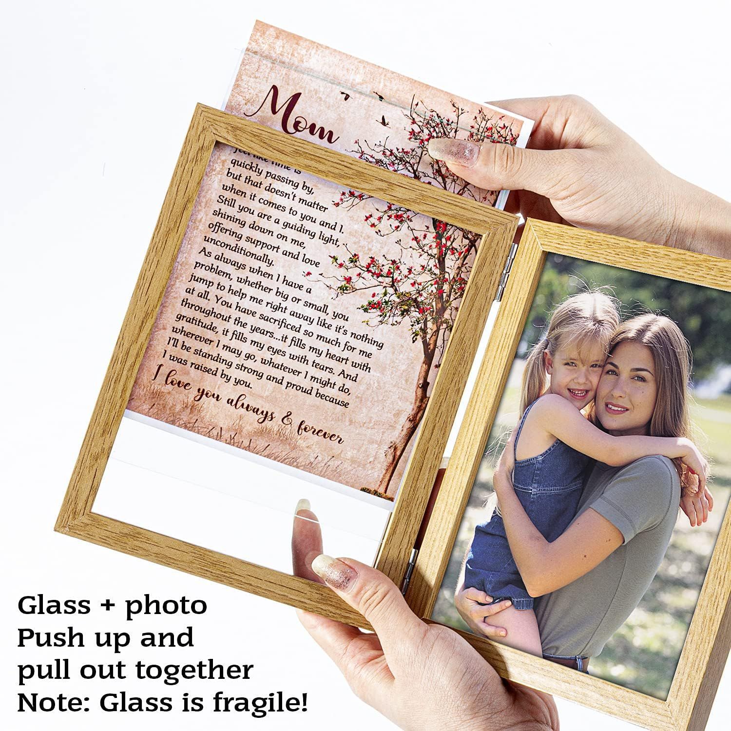 Marco DE FOTOS plegable de una pieza de escritorio creativo marco de fotos de madera retro marco de fotos pequeño