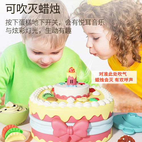 Factory direct cross-border children's ultra-light clay mold tool set cake plasticine colored clay handmade toys