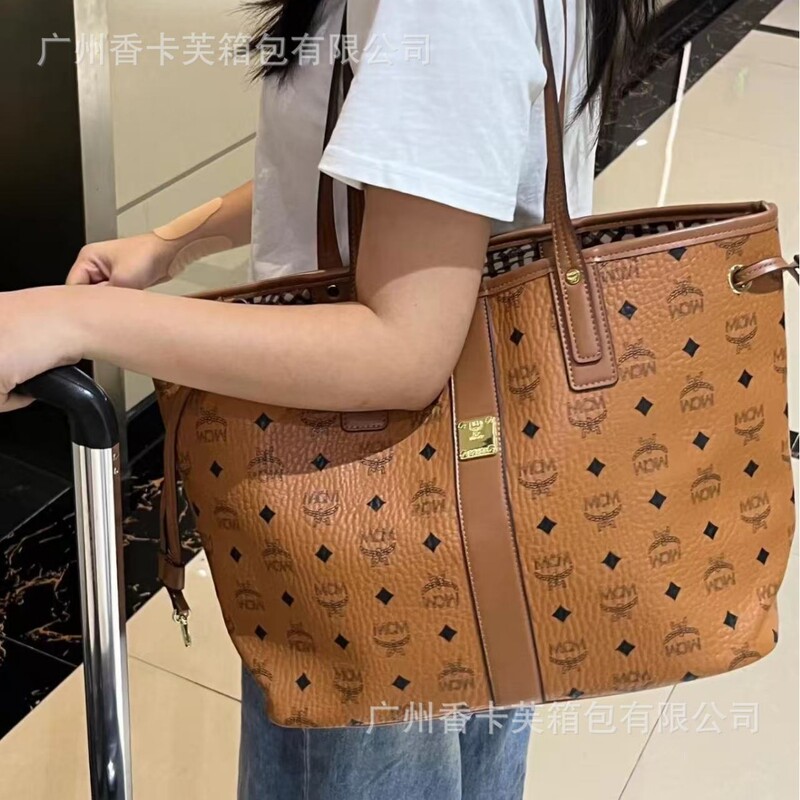New Mc Printed Tote Bag, Large Capacity Shopping Bag, Fashionable Versatile Underarm Bag, Commuter Bag