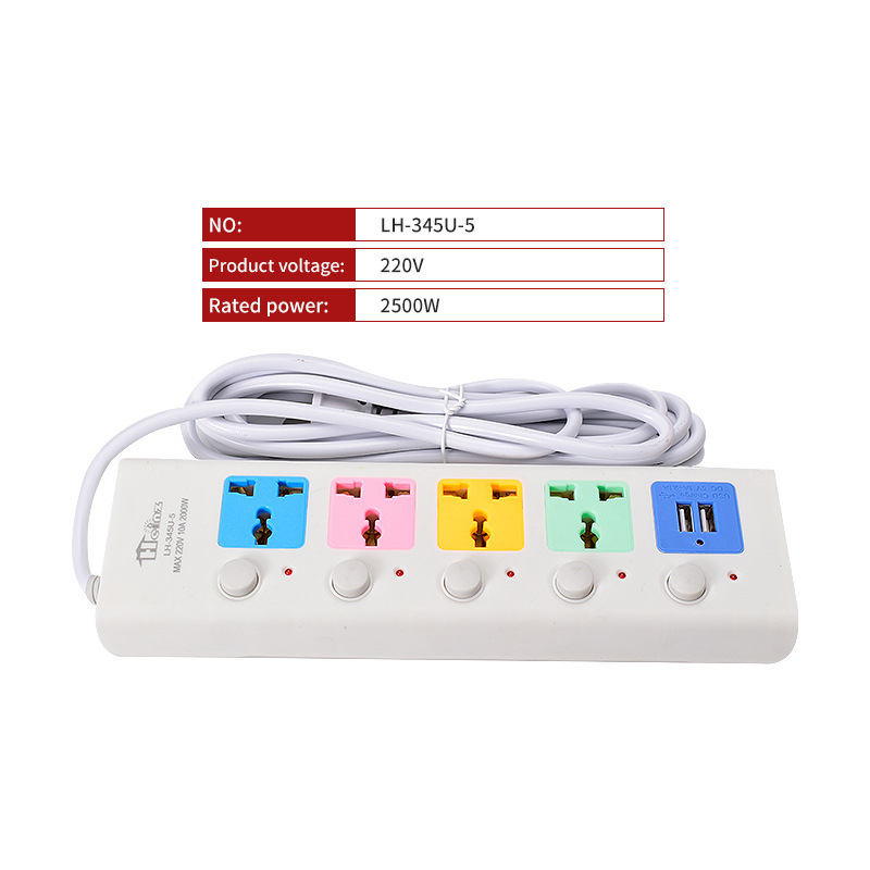 Sudeste asiático Tailandia Myanmar Tailandia estándar de comercio electrónico transfronterizo lote de red dos enchufes planos enchufes USB