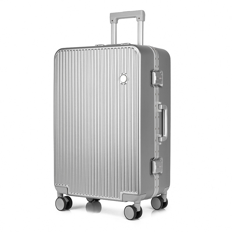 New aluminum frame hard shell student suitcase small fresh suitcase 20 inch boarding case long and short distance travel trolley case
