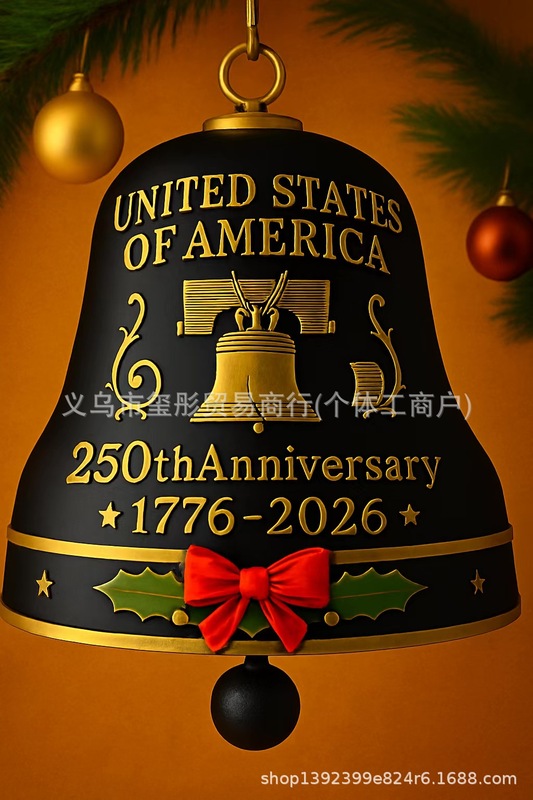 跨境新品美国250周年自由钟亚克力装饰挂件平面2D挂牌|undefined