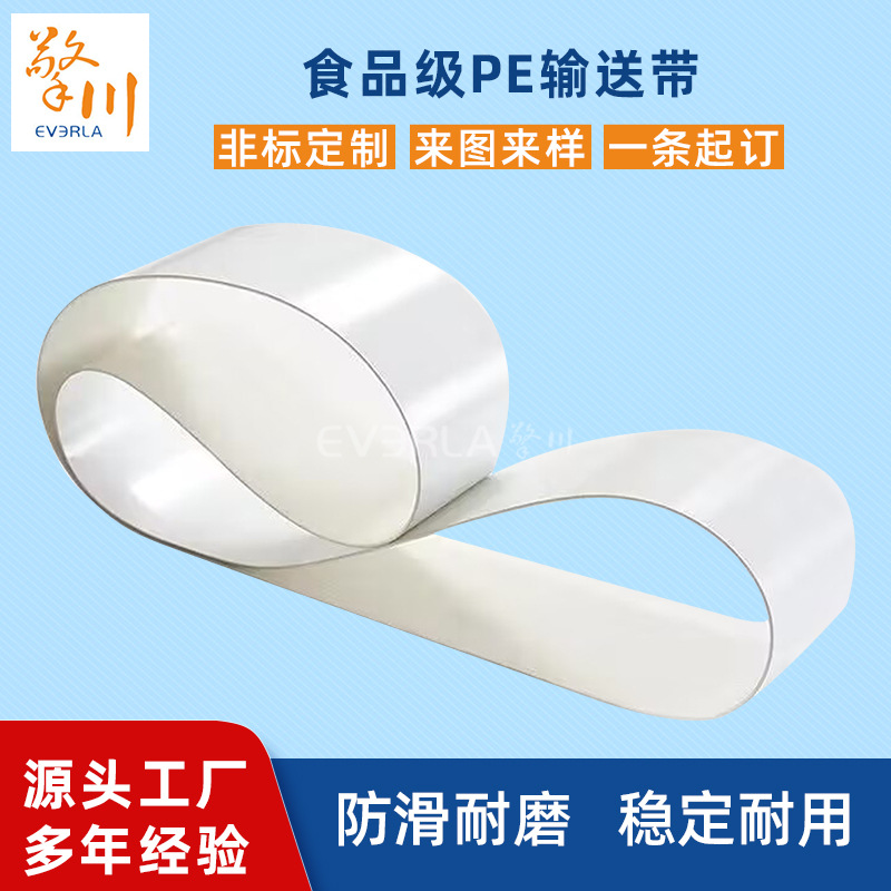 PE输送带耐油易清洁食品饮料加工环保皮带擎川食品输送带