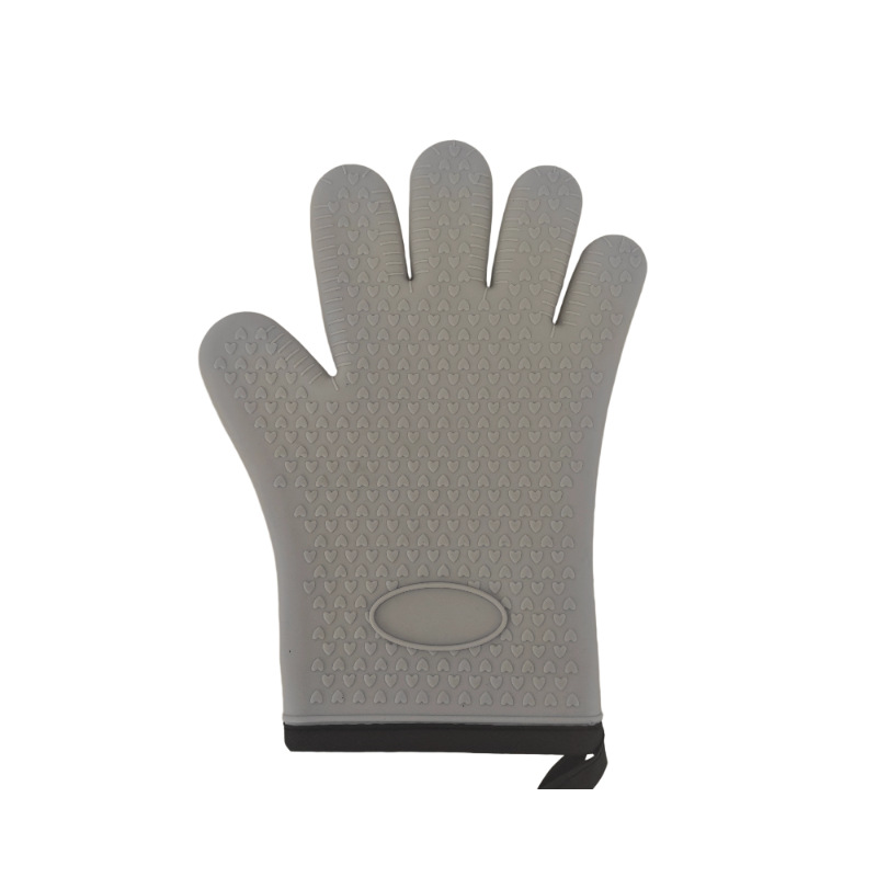 Guantes de silicona antideslizantes para microondas, guantes resistentes al calor específicos para hornear, guantes de cocina resistentes a altas temperaturas al por mayor.