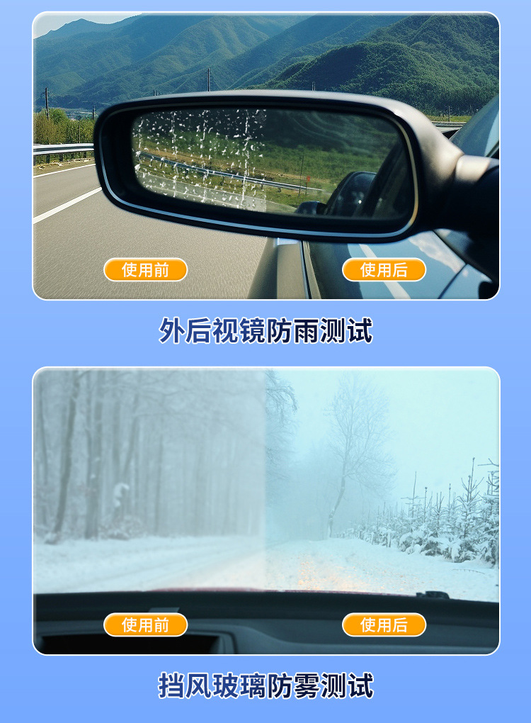 [Premium Selection] Car Windshield Anti-Fog Wipes, Disposable Window Cleaning Anti-Fog Agent, Car Defogger