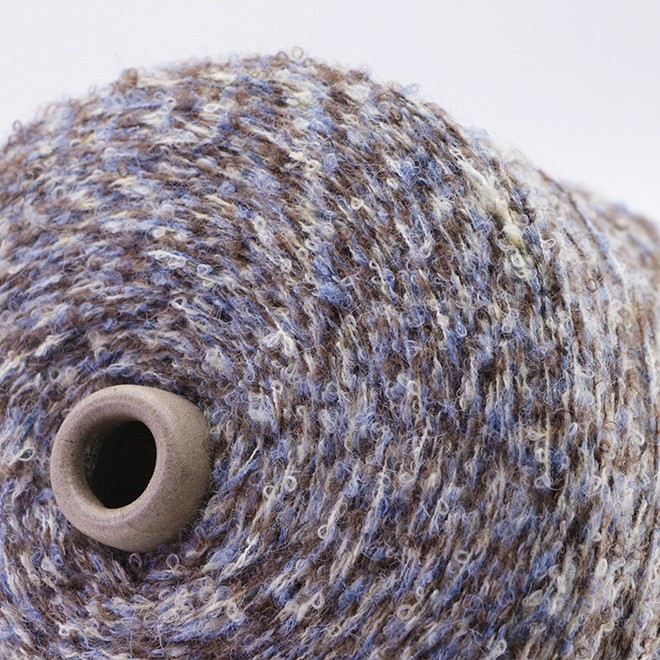 2.8支花卷 AB圈圈纱 花色幻彩圈圈纱 55涤纶25再生涤纶20仿兔涤纶