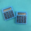Mini small square calculator simple blue