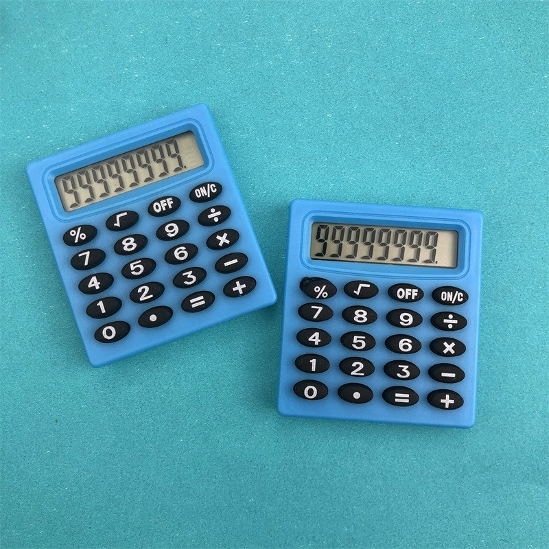 Карманный мини-калькулятор «Small Quartet Pocket Cartoon Mini Calculator Pocket Treasure Block Battery Calculator Candy Portable Computer»
