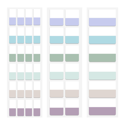 Morandi student classification writing index sticker label sticker sticky note color fluorescent sticker bookmark paper index sticker