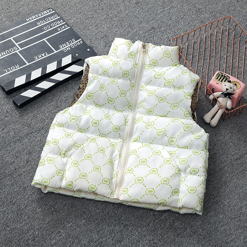 Bestseller Cross-Border Fashion Vest For Boys Girls, New Loose Graphene Thickened Black And Gold Down Cotton Autumn Winter ALYCExiyuebaobao_voghion.com