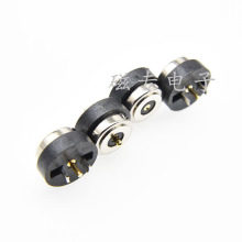 磁吸座磁吸连接器8mm磁性充电端子8MM防水磁吸快接公母头带包围DC