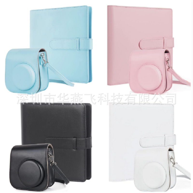 Polaroid instax mini 12 11 9 8 Camera Bag with 28.6inch Pages Album (multi-color)