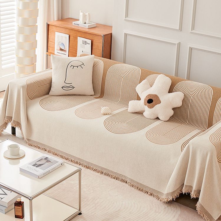 ins high-end geometric modern sofa cover cloth chenille sofa towel anti-cat scratch sofa cover universal for all seasons