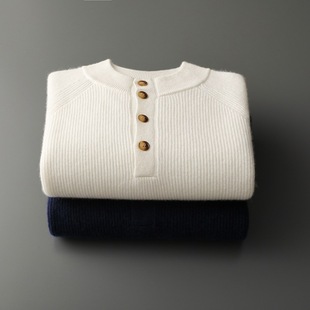 Autumn and winter New half turtleneck cashmere sweater men's pullover thickened sweater plus size casual long sleeve knitted bottoming sweater