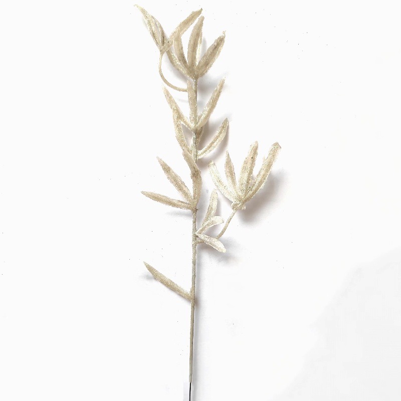 S.A.S. nuevo fabricante directo transfronterizo Navidad decoración de simulación accesorios de plantas 37cm oro en polvo de bambú tridimensional