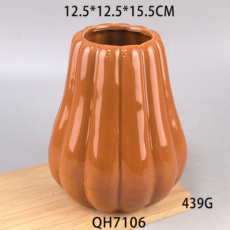 Arquivos de flores nórdicos decorativos de cerámica lujosos decorativos suaves de alta calidad decorativos nicho vasos de calabaza