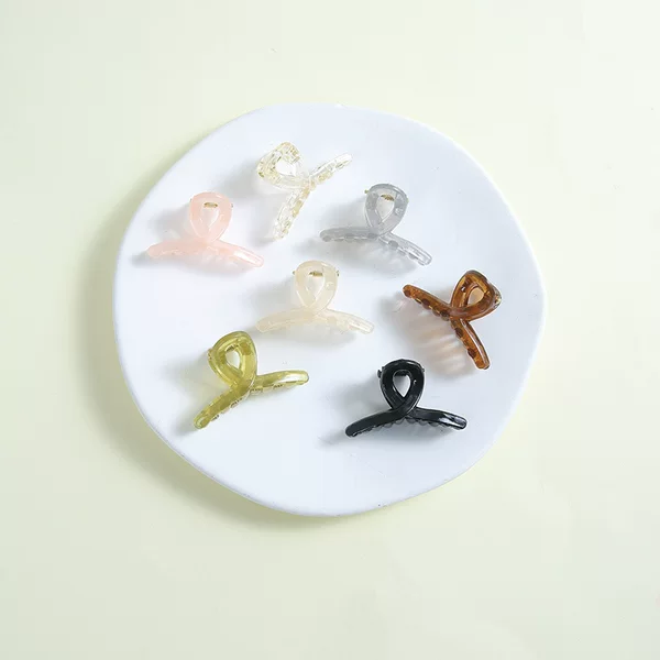 4.5cm Jelly Color Mini Transparent Small Grab Clip Cute All-match Bangs Side Small Clip Back Head Hair Clip