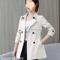Осенний длинный тренч для мамы, городской стиль, средняя длина, бренд norns girl, 2024 года