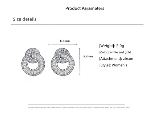 New Amazon Best-Selling European and American Fashion Luxury Full Diamond Stylized Earrings for Women, Silver Needle Ear Accessories, Simple Earrings