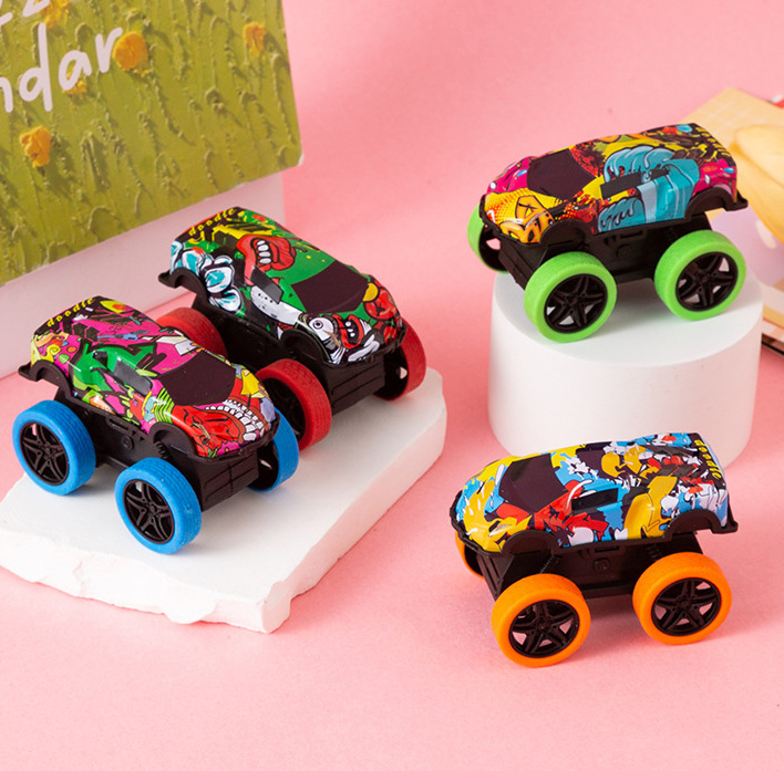 Coche volquete inercial de doble cara resistente a las carreras, caída 360, juguete de dirección, coche pequeño, puesto de regalo al por mayor