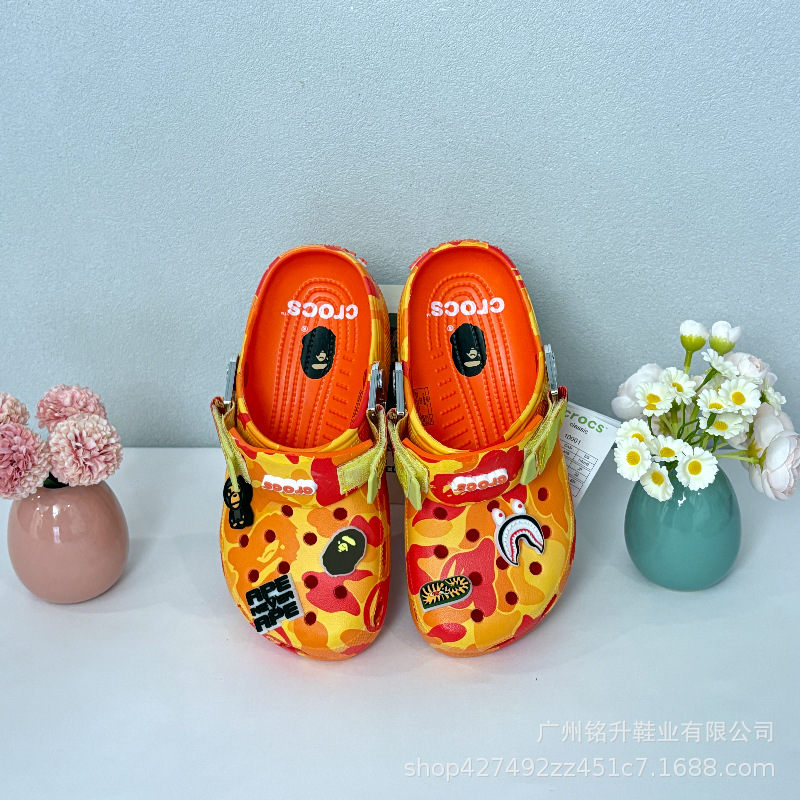 Verano versátil zapatos agujeros Beep camuflaje antideslizante y respirable cabeza de mono camuflaje zapatillas al por mayor image 10