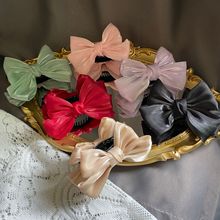 春夏新款儿童丸子头抓夹时尚公主盘发抓女童高马尾蝴蝶结发饰发夹