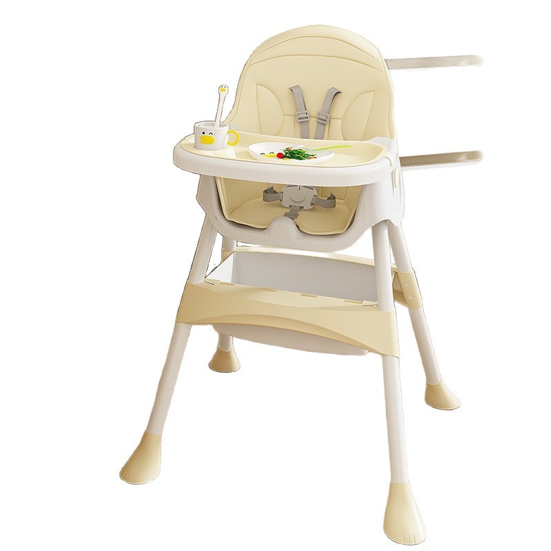 Silla de comedor para bebés plegable para comer, mesa de comedor multifuncional para niños, silla de comedor para bebés domésticos de más de un año de edad para aprender a sentarse en un banco