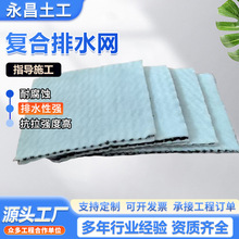 厂家直供工程加固排水一体边坡防护过滤hdpe三维长丝复合排水网