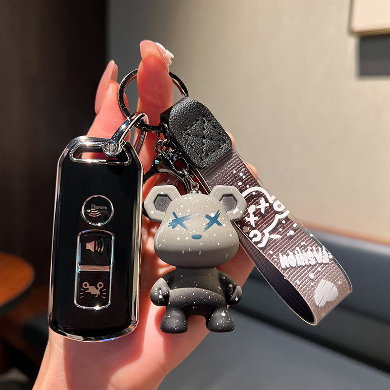 Imágenes aplicables Fosha 350 funda de llave de motocicleta agrietada 125 Xindazhou ns125la/PCX150 funda de hebilla