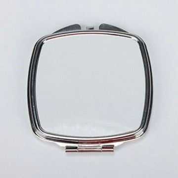 Espejo de maquillaje en forma de corazón espejo de maquillaje de impresión de transferencia térmica espejo de maquillaje de metal DIY consumibles de impresión de transferencia térmica espejo de maquillaje al por mayor