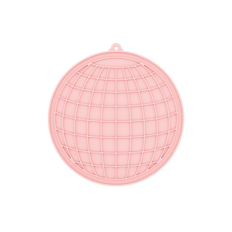 Alfombra para lamer para perros, color macarrón, con ventosa, de silicona, para mascotas, plato para lamer de alimentación lenta para perros y gatos.