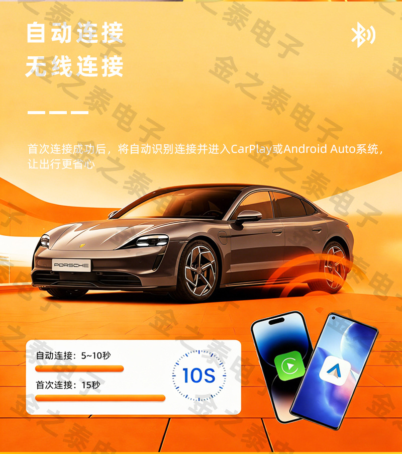 Cross-Border Smart Car-Machine Connectivity Four-In-One Carplay Wireless Box Mirror Screen Projection Reverse Control Carplay Box