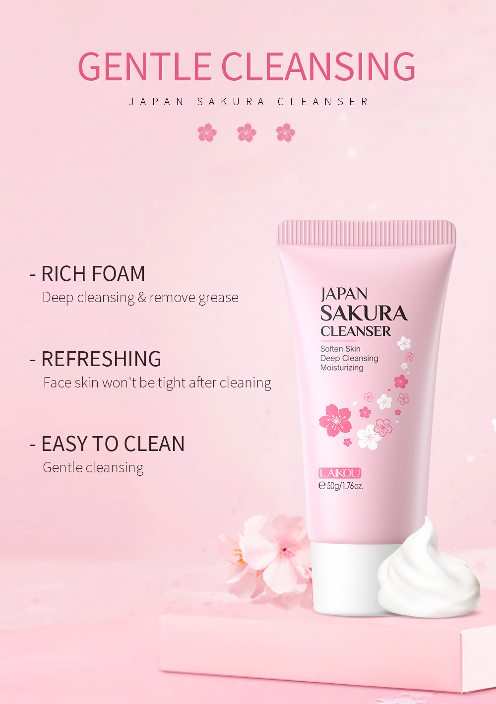 Sakura Facial Cleanser Image 9