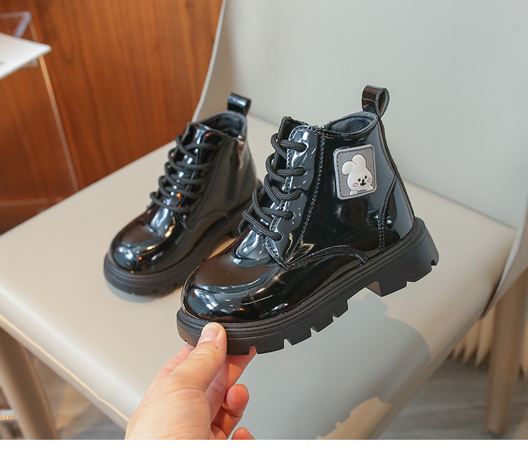 Kinder 2024 Trendy Fashion Mädchen Vielseitige Martin Jungen Frühling und Herbst Britischen Stil Kurze Stiefel_voghion.com
