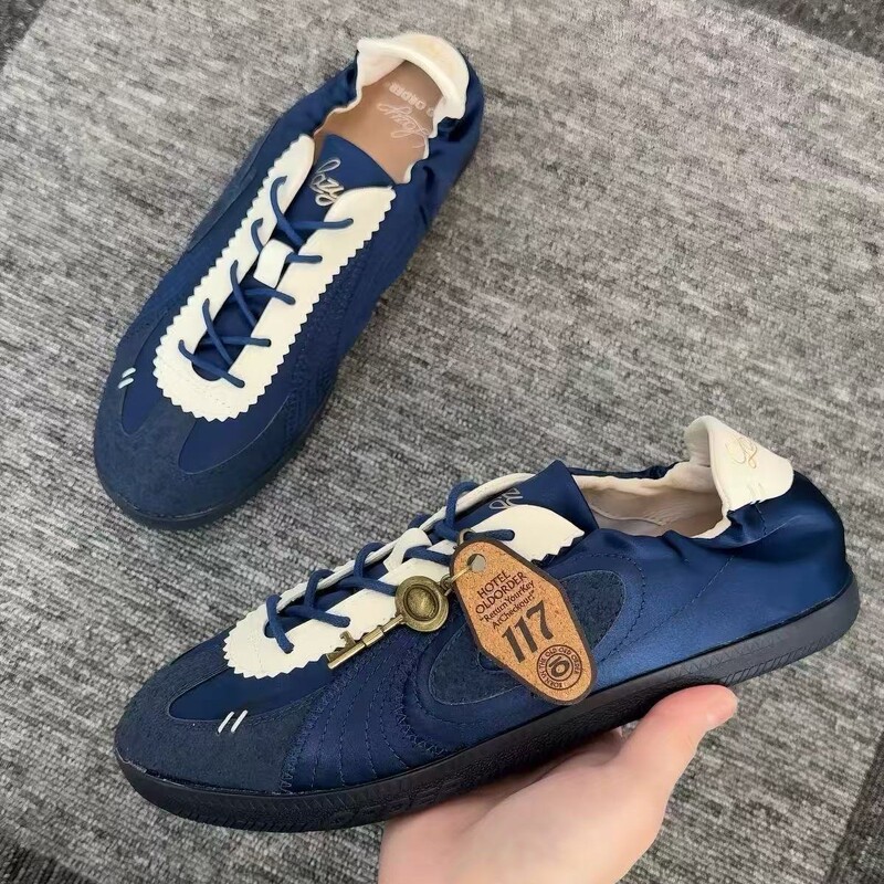 OLDORDER-Turbo Lite-Evernight Deep Blue Thin Sole German Training Shoes 2026 Summer Breathable Retro Casual Shoes for Women OLDORDER-Turbo Lite-Evernight Deep Blue Thin Sole German Training Shoes 2026 Summer Breathable Retro Casual Shoes for Women