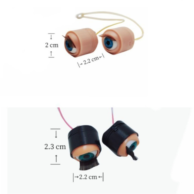 Movimiento de parpadeo accesorios de juguete muñeca de simulación de ojos parpadeantes muñeca accesorios de muñeca de ojos ágiles