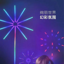 网红室内粘贴蓝牙声控音乐烟花酒吧礼花灯新款多功能花灯春节彩灯