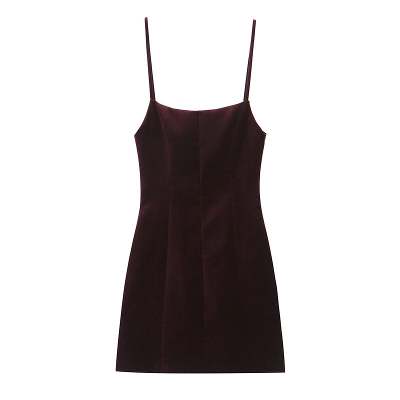 Bsk&Traf Women's 2025 Autum New European and American Style Fashionable Sexy Fluffy Short Dress 9237150