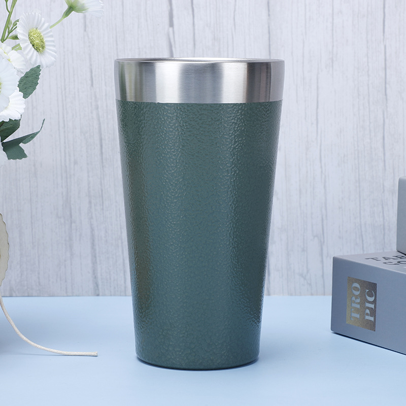 Suministro directo de fábrica al aire libre portátil taza de coche taza de cerveza 304 de acero inoxidable taza de vacío taza de café de doble capa de vacío