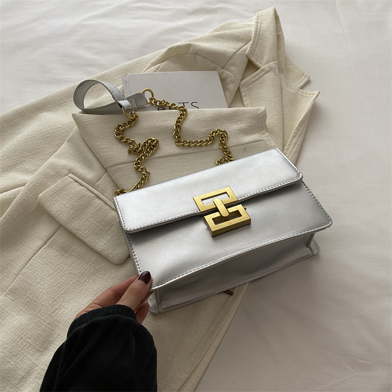 Bolsos pequeños populares de este año para mujer 2024 nuevo bolso de axila de hombro de cadena de verano de moda